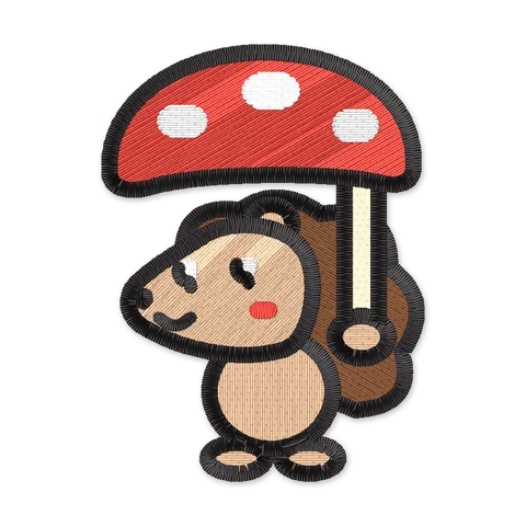 Hedgehog Mushroom Umbrella